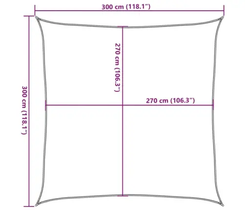 Saulessargs, 160 G/M², Gaiši Zaļš, 3X3 M, Hdpe Vidaxl