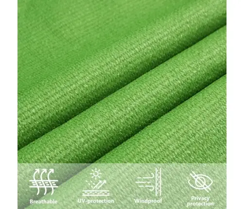 Saulessargs, 160 G/M², Gaiši Zaļš, 3X5 M, Hdpe Vidaxl