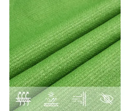 Saulessargs, 160 G/M², Gaiši Zaļš, 3X6 M, Hdpe Vidaxl