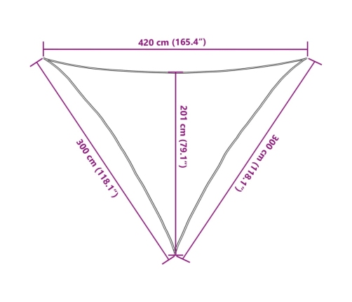 Saulessargs, 160 G/M², Gaiši Zaļš, 3X3X4,2 M, Hdpe Vidaxl