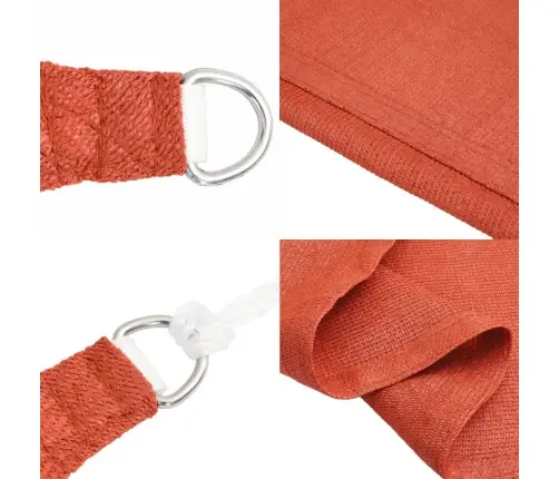 Saulessargs, 160 G/M², Sarkanbrūns, 2X5 M, Hdpe Vidaxl