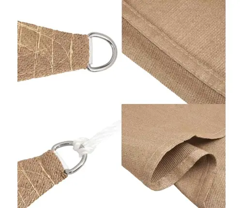 Päikesepuri, 160 G/M², Pruunikashall, 3 X 5 M, Hdpe