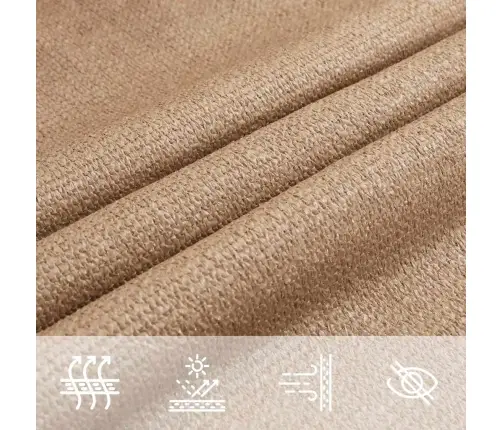 Uždanga Nuo Saulės, Taupe, 2,5X2,5X3,5M, Hdpe, 160G/M²