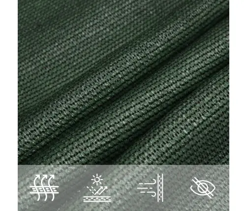Saulessargs, 160 G/M², Tumši Zaļš, 2X4 M, Hdpe Vidaxl