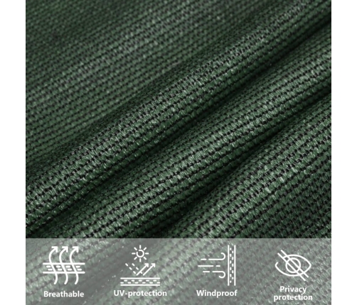 Uždanga Nuo Saulės, Tamsiai Žalia, 3,5X4,5M, Hdpe, 160G/M²