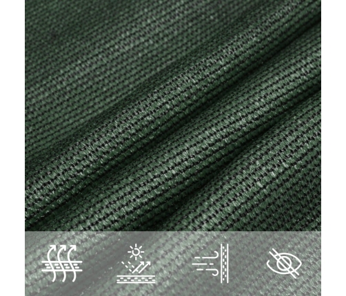 Saulessargs, 160 G/M², Tumši Zaļš, 3X4X4 M, Hdpe Vidaxl