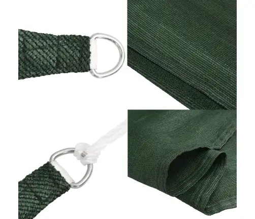 Uždanga Nuo Saulės, Tamsiai Žalia, 3,5X3,5X4,9M, Hdpe, 160G/M²