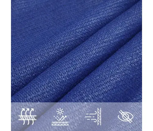 Saulessargs, 160 G/M², 4X4 M, Kvadrāta Forma, Zili Hdpe Vidaxl