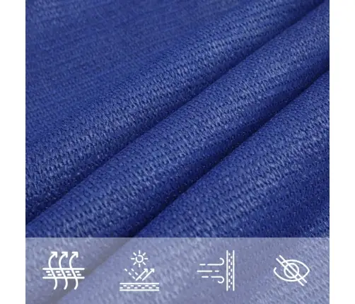 Saulessargs, 160 G/M², Taisnstūra, Zils, 3X5 M, Hdpe Vidaxl