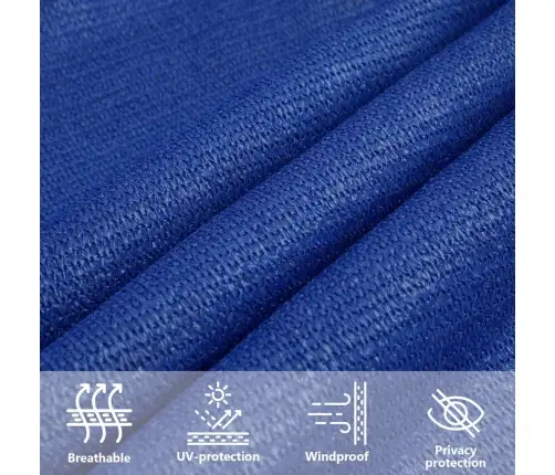 Burė Nuo Saulės, Mėlynos Spalvos, 3,5X4,5M, Hdpe, 160G/M²