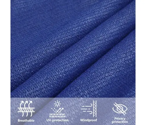 Saulessargs, 160 G/M², Taisnstūra Forma, Zils, 4X7 M, Hdpe Vidaxl