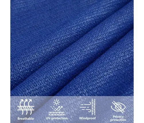 Saulessargs, 160 G/M², Taisnstūra, Zils, 5X6 M, Hdpe Vidaxl