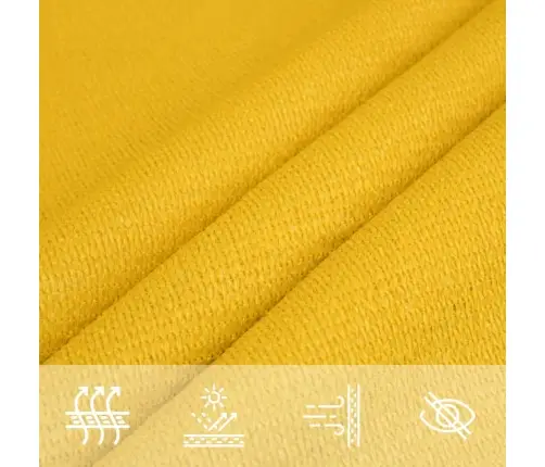 Päikesepuri 160 G/M² Kollane, 2,5 X 4 M, Hdpe