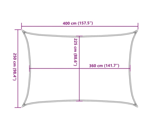 Saulessargs, 160 G/M², Dzeltens, 2,5X4 M, Hdpe Vidaxl