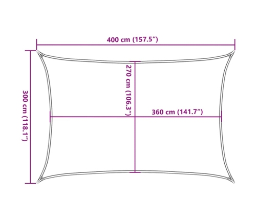 Saulessargs, 160 G/M², Dzeltens, 3X4 M, Hdpe Vidaxl