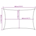 Saulessargs, 160 G/M², Dzeltens, 3X4 M, Hdpe Vidaxl
