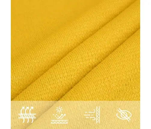 Päikesepuri 160 G/M² Kollane, 3 X 5 M, Hdpe