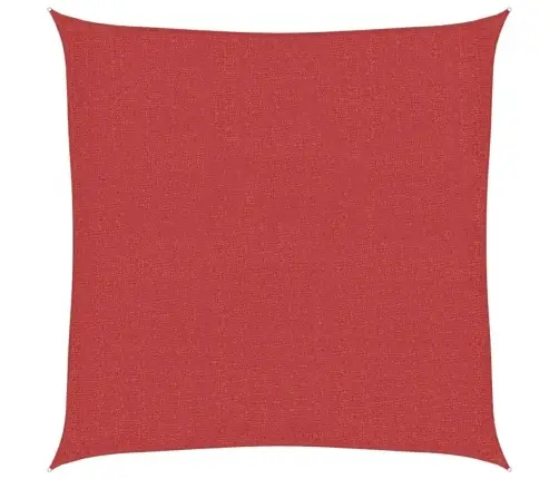 Saulessargs, 160 G/M², Sarkans, 3,6X3,6 M, Hdpe Vidaxl