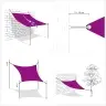Uždanga Nuo Saulės, Raudonos Spalvos, 3X6M, Hdpe, 160G/M²