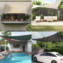 Uždanga Nuo Saulės, Raudonos Spalvos, 3X6M, Hdpe, 160G/M²