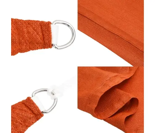 Saulessargs, 160 G/M², Taisnstūra, Oranžs, 4X5 M, Hdpe Vidaxl
