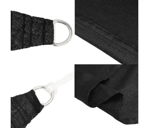 Uždanga Nuo Saulės, Juodos Spalvos, 2,5X2,5M, Hdpe, 160G/M²