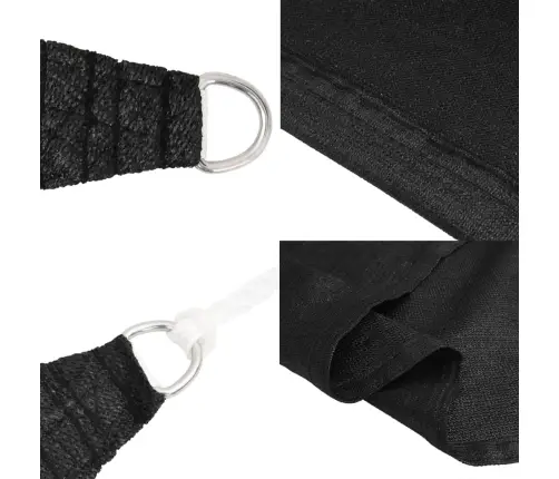 Uždanga Nuo Saulės, Juodos Spalvos, 3,6X3,6M, Hdpe, 160G/M² Uždanga Nuo Saulės, Juodos Spalvos, 3,6X3,6M, Hdpe, 160G/M²