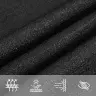 Saulessargs, 160 G/M², Melns, 5X5 M, Hdpe Vidaxl