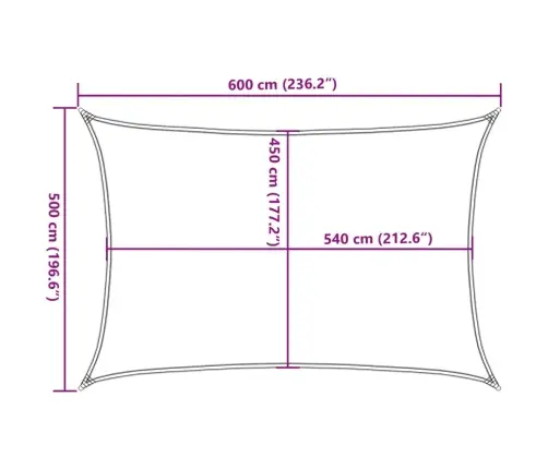 Saulessargs, 160 G/M², Melns, 5X6 M, Hdpe Vidaxl