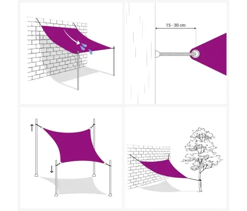 Päikesepuri 160 G/M² Pruun, 2 X 4 M, Hdpe