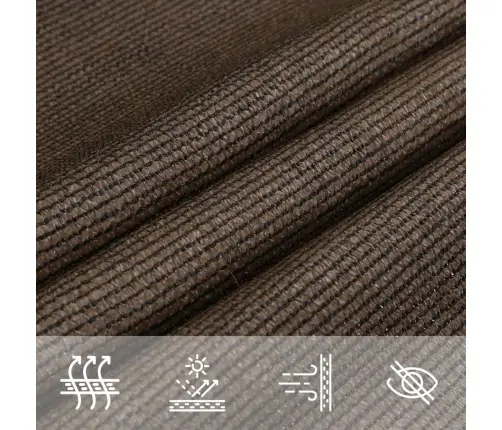 Päikesepuri 160 G/M² Pruun, 2,5 X 4 M, Hdpe