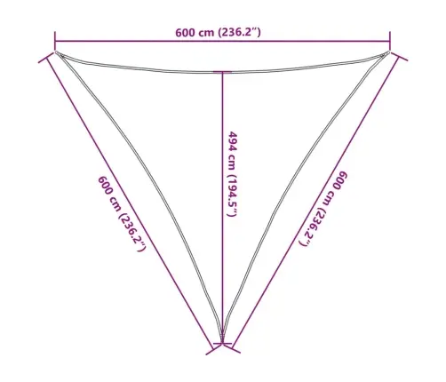 Saulessargs, 160 G/M², Brūns, 6X6X6 M, Hdpe Vidaxl