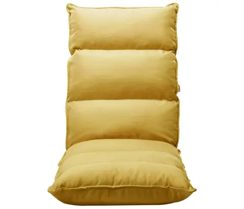 Salokāms Grīdas Krēsls, Sinepju Dzeltens Audums Vidaxl