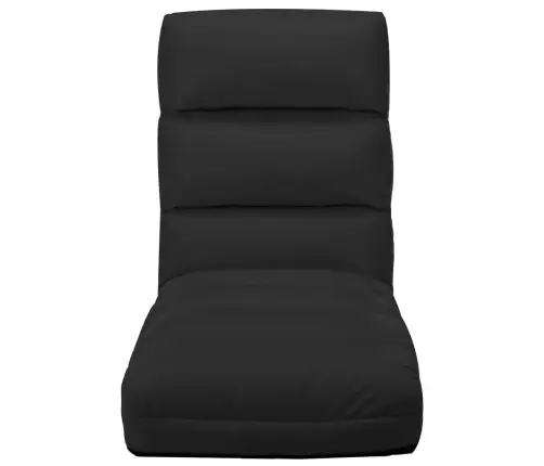 Salokāms Grīdas Krēsls, Melna Mākslīgā Āda Vidaxl