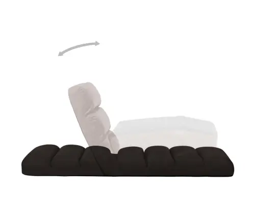 Sulankstomas Čiužinukas-Kėdė, Rudos Spalvos, Dirbtinė Oda