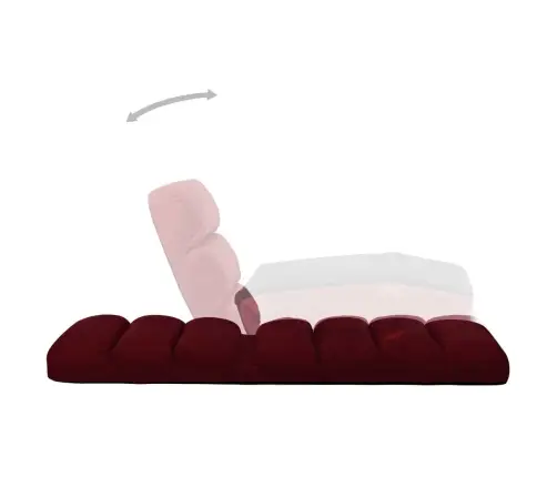 Sulankstomas Čiužinukas-Kėdė, Raudono Vyno Spalva, Dirbtinė Oda