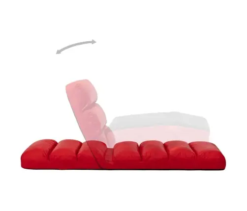 Sulankstomas Čiužinukas-Kėdė, Raudonos Spalvos, Dirbtinė Oda