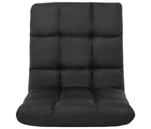 Salokāms Grīdas Krēsls, Melna Mikrošķiedra Vidaxl