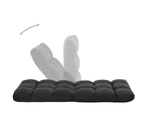 Salokāms Grīdas Krēsls, Melna Mikrošķiedra Vidaxl