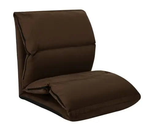 Salokāms Grīdas Krēsls, Brūna Mikrošķiedra Vidaxl