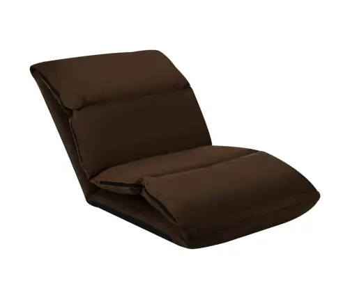 Salokāms Grīdas Krēsls, Brūna Mikrošķiedra Vidaxl