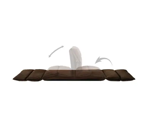 Salokāms Grīdas Krēsls, Brūna Mikrošķiedra Vidaxl