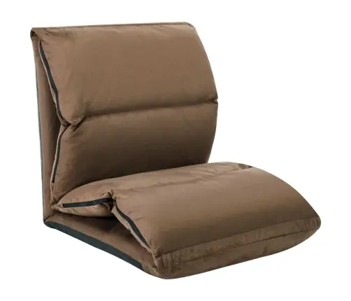 Salokāms Grīdas Krēsls, Pelēkbrūna Mikrošķiedra Vidaxl