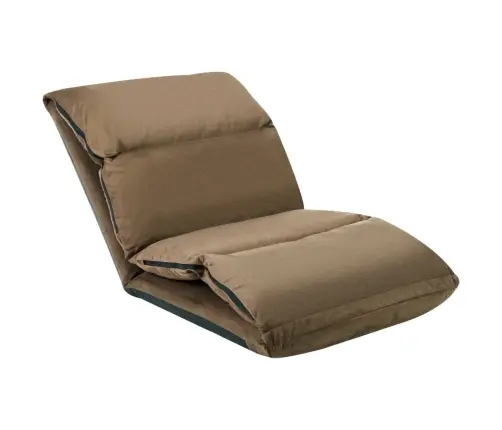 Salokāms Grīdas Krēsls, Pelēkbrūna Mikrošķiedra Vidaxl