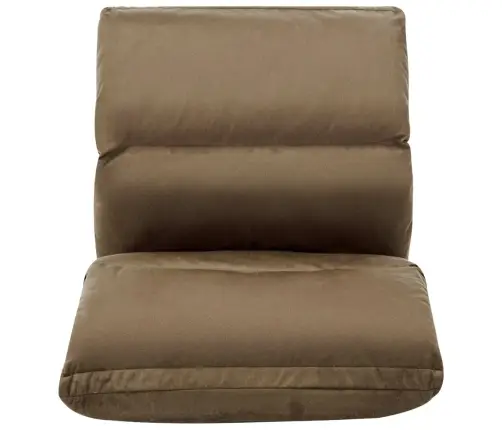 Salokāms Grīdas Krēsls, Pelēkbrūna Mikrošķiedra Vidaxl