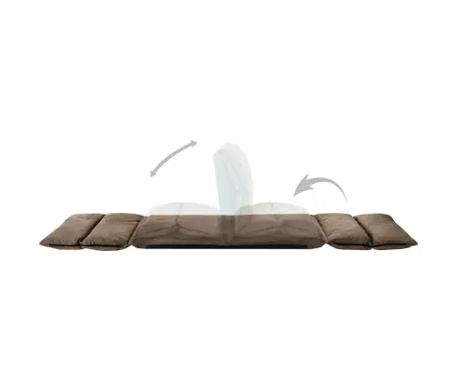 Salokāms Grīdas Krēsls, Pelēkbrūna Mikrošķiedra Vidaxl