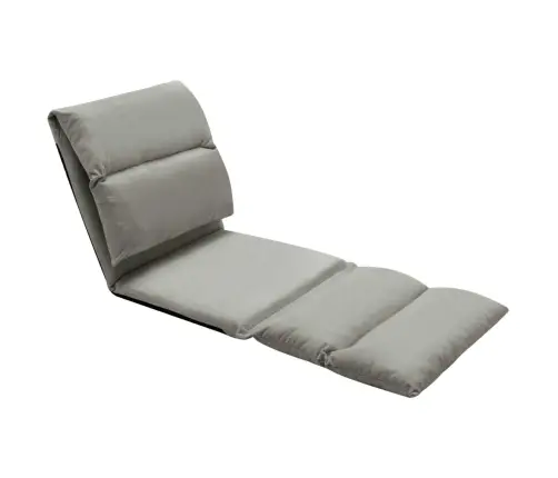 Salokāms Grīdas Krēsls, Tumši Pelēka Mikrošķiedra Vidaxl