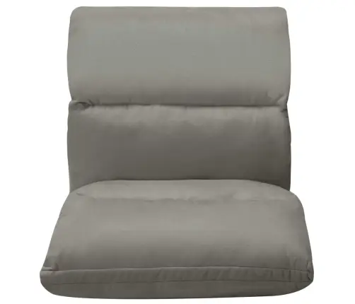 Salokāms Grīdas Krēsls, Tumši Pelēka Mikrošķiedra Vidaxl