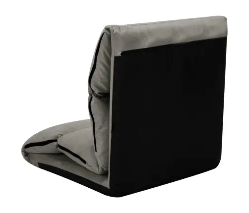 Salokāms Grīdas Krēsls, Tumši Pelēka Mikrošķiedra Vidaxl