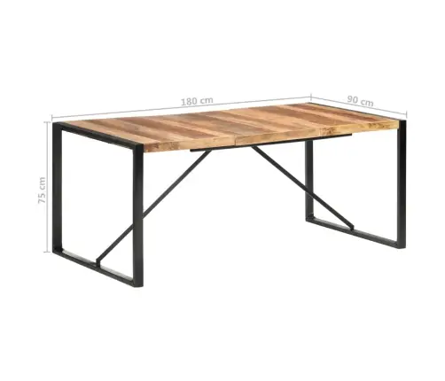 Söögilaud, 180 X 90 X 75 cm Täispuit